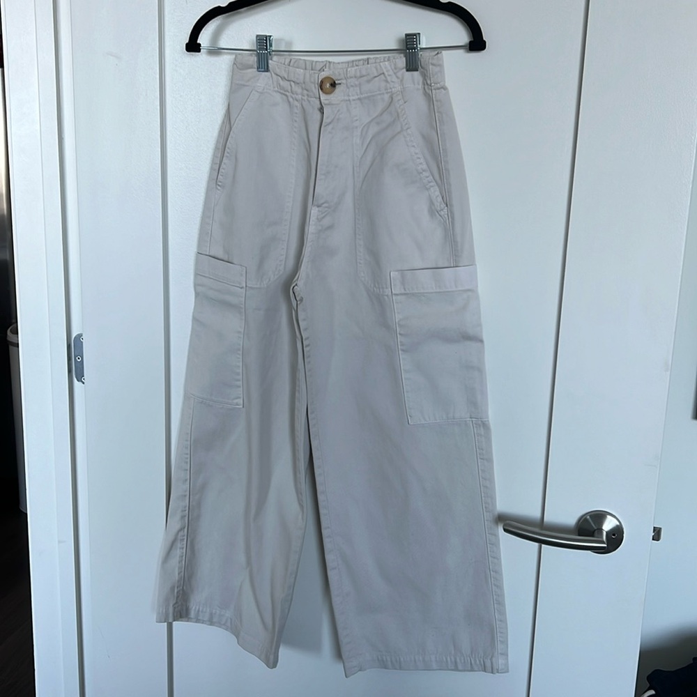 Beige Summer Cargo Pants